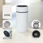 200Ml Smart Thermos Wasser Flasche Intelligente Temperatur Anzeige Edelstahl Vakuum Flaschen Thermos Flaschen Mit Filter Tee Tasse